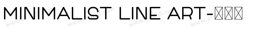 Minimalist Line Art字体转换